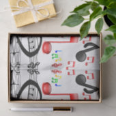 Musici in decoratief tissuepapier (Geschenk)