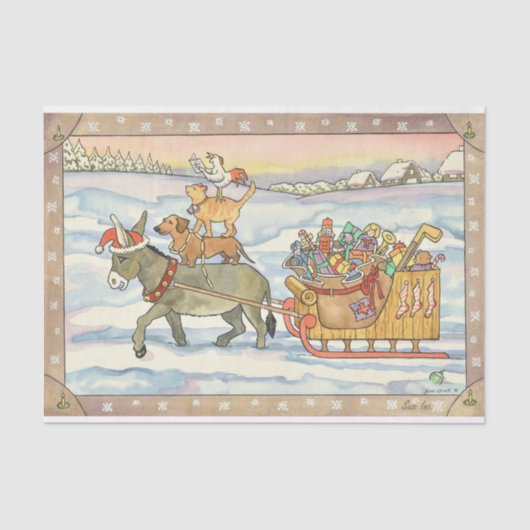 Musici uit de stad Bremen Tissuepapier (Voorkant)