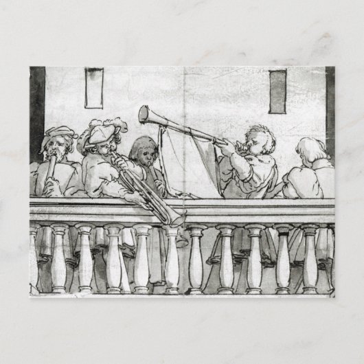 Musici van Henry VIII Briefkaart (Voorkant)