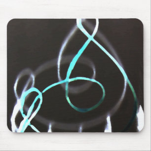 Musiciaan Turquoise Abstract Muismat