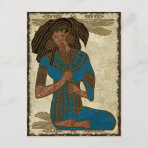 Musiciaanse Folk Art Briefkaart