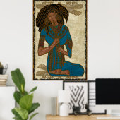 Musiciaanse Folk Art Poster (Thuiskantoor)