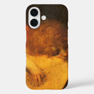 Musician Angel die Lute speelt door Rosso Fiorenti iPhone 16 Hoesje