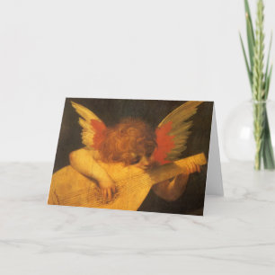 Musician Angel die Lute speelt door Rosso Fiorenti Kaart