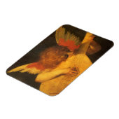 Musician Angel die Lute speelt door Rosso Fiorenti Magneet (Linkerzijde)