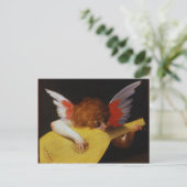 Musician Angel, Rosso Fiorentino Briefkaart (Staand voorkant)