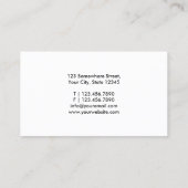 Musician Classy Calligraphy Elegant Visitekaartje (Achterkant)