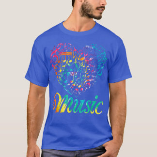 Musician Tie Dye Musical Instrument Music Notes Tr T-shirt