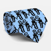 Musicians-BW stropdas (Opgerold)