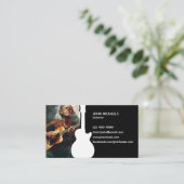 Musicien Carte de visite guitariste (Debout devant)