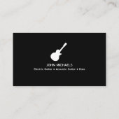Musicien Carte de visite guitariste (Dos)