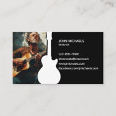 Musicien Carte de visite guitariste (Devant)