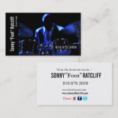 Musicien de batteur pour la carte d'industrie (Devant / Derrière)