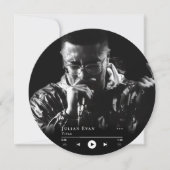 Musicien de disque vinyle moderne Carte de visite  (Devant)