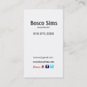 Musicien de saxophoniste pour la carte d'industrie (Dos)