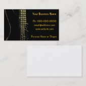 Musicien, groupe, instruments carte de visite (Devant / Derrière)