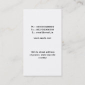 musicien guitare carte de visite (Dos)