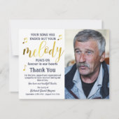 Musicien Hartelijk dank Bedankkaart (Voorkant)