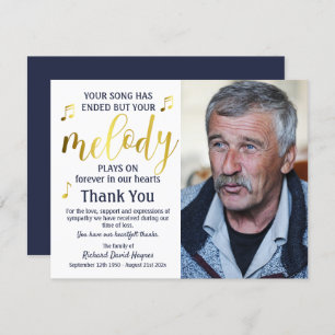 Musicien Hartelijk dank Bedankkaart