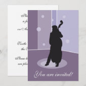 Musicien Invitations personnalisés - Customisés (Devant / Derrière)