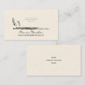 Musicien/professeur de musique Carte de visite (Devant / Derrière)