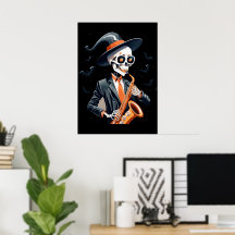 Musicien Saxaphone Saxaphone Poster Décor