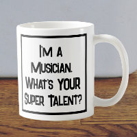 Musicien Super Talent. Café Mug