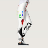 Musiciens blancs rouges leggings longs pour elle (Droite)