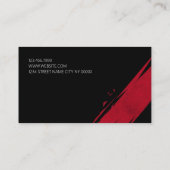 Musiciens de bande cool Carte de visite (Dos)