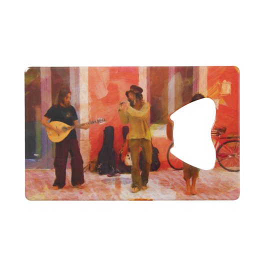 Musiciens de rue jouant de la guitare Mandoline et (Devant (Horizontal))