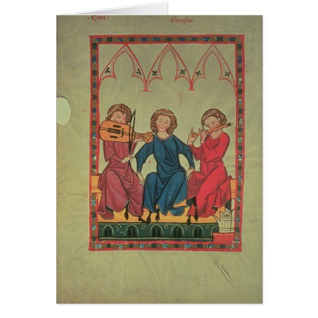 Musiciens, du codex de Manasse, une collection de (Devant)