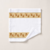 Musiciens Kokopelli du sud-ouest opposés à la dans (Gant de toilette)