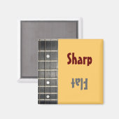 Musiciens Sharp Flat Mood Magnet (Recto/Verso)