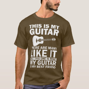 Musicus akoestisch gitaar Grafisch Mijn gitaar is T-shirt