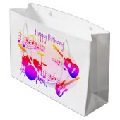 Musicus Graphic Gift Bag Design HAMbyWG Groot Cadeauzakje (Achterkant Gekanteld)