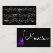 Musicus  Gray Notes Brit Guitar I Visitekaartje (Voorkant / Achterkant)