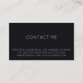 Musicus Guitar Player Visitekaartje (Achterkant)