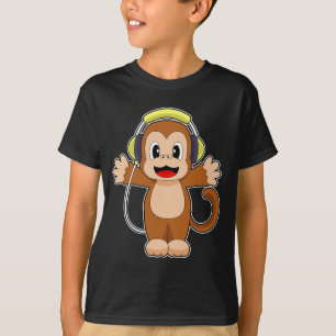 Musicus hoofdtelefoon Muziek T-shirt