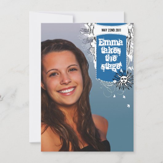 Musicus Theater Afstuderen Uitnodiging (Voorkant)