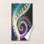 Musique 1 ensemble de serviette de salle de bains (Serviette à main)