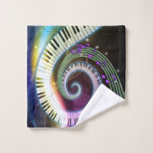 Musique 1 ensemble de serviette de salle de bains (Gant de toilette)