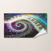 Musique 1 ensemble de serviette de salle de bains (Serviette à main)