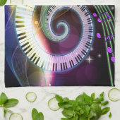 Musique 1 Serviettes de cuisine (Plié)