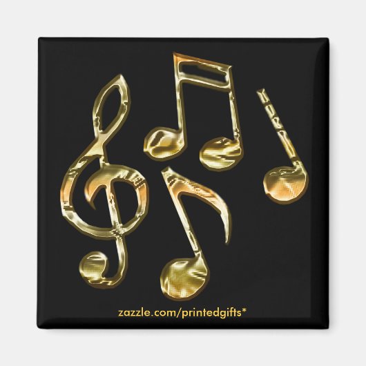 MUSIQUE AMOUREUX Musique Note Magnet (Devant)