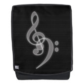 Musique - Arbre et Basse Clé Boldface Sac à dos (Devant)