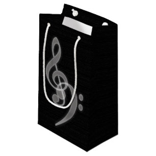 Musique - Arbre et Basse Clef Petit sac cadeau