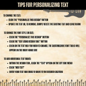 Musique Artiste Guitare Noir et Tan sac à dos