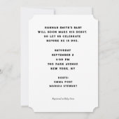 Musique baby shower Invitations thématiques (Dos)