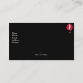 Musique carte de visite Filles Argent Noir 2 (Dos)