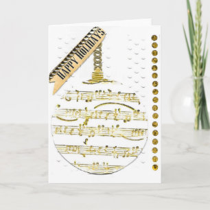 Musique - Carte de voeux ornemental de Noël